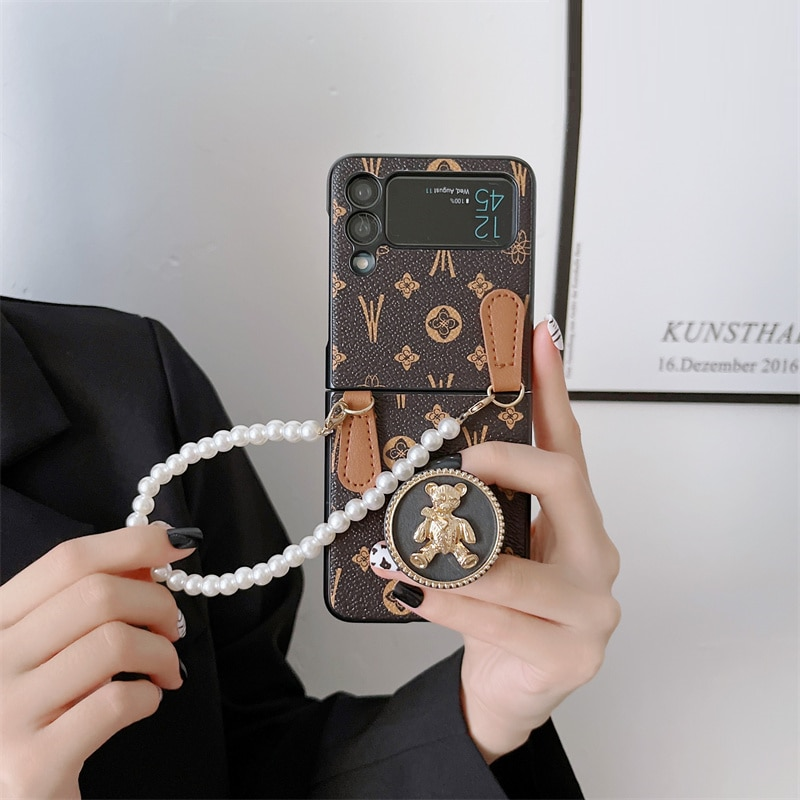 Case Samsung Z Flip Luxo de Couro