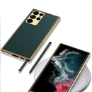 Case Samsung de Couro com Chapeamento de Luxo