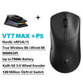 Rapoo VT7 MAX/VT7 — 8K Wireless Gaming Mouse, 53g, Up to 750h Battery