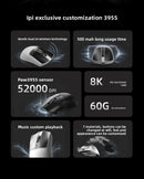 IPI HAZEX — 3-Mode 8K Wireless Gaming Mouse, PAW3395, TMR & Vibration Sensing