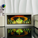 3D Anime LED Light Box — Paper Carving Night Lamp & Bedroom Decor