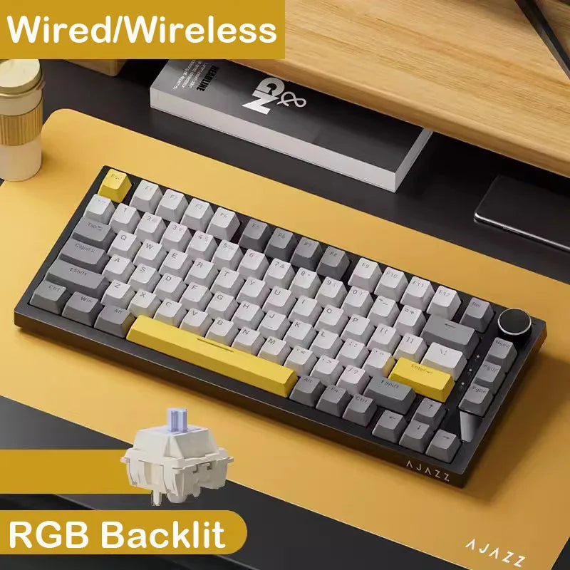 AJAZZ AK820 Pro – 75% Wireless Mechanical Keyboard, RGB