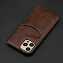 Case iPhone de Couro com Slot para Cartão