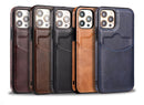 Case iPhone de Couro com Slot para Cartão