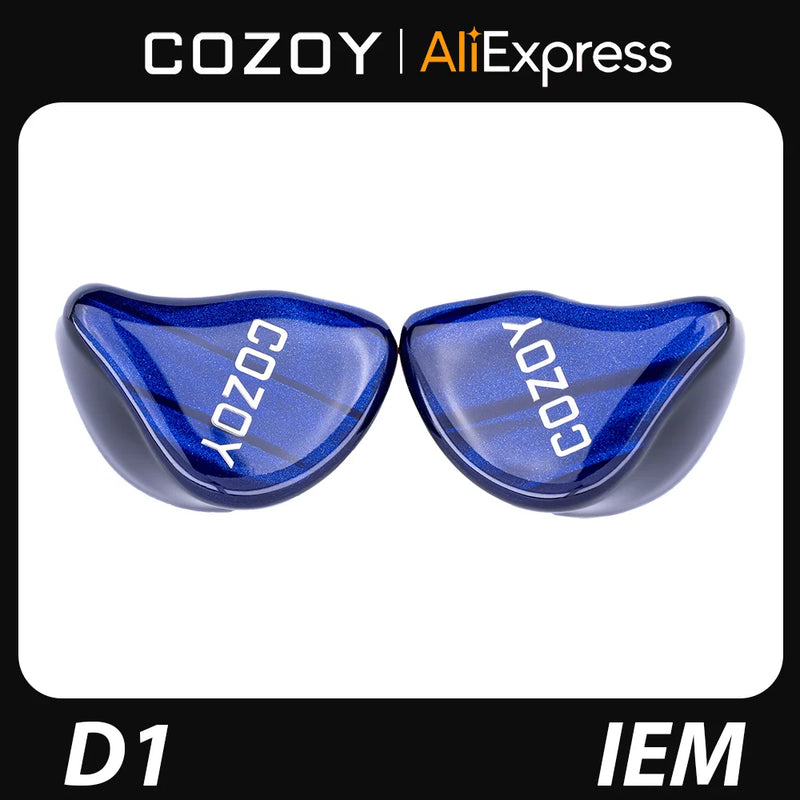 COZOY D1 IEM 10mm Graphene Diaphragm Dual Magnetic Circuit Dual Cavity Dynamic Wired In-Ear Earphones
