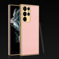 Case Samsung de Couro com Chapeamento de Luxo