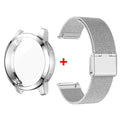 Case com Vidro Temperado e Pulseira de Aço Inoxidável para Samsung Galaxy Watch