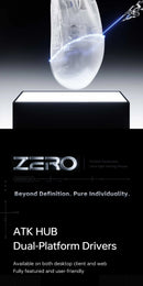 ATK Blazing Sky ZERO Ultralight Wireless Gaming Mouse Dual 8K PAW3950Ultra Transducer Wireless Mouse Ergonomic Mouse Foggy Mice