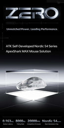 ATK Blazing Sky ZERO Ultralight Wireless Gaming Mouse Dual 8K PAW3950Ultra Transducer Wireless Mouse Ergonomic Mouse Foggy Mice
