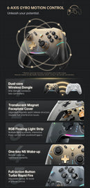 MACHENIKE G5 Pro V2 Wireless Gaming Controller – Optical Triggers, 4K Hall Effect Joystick & Tri-Mode