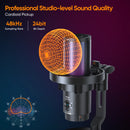 COMICA Uni Pro — Wireless USB Gaming Microphone with RGB and Noise Cancellation