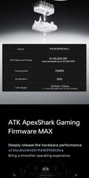 ATK Blazing Sky ZERO Ultralight Wireless Gaming Mouse Dual 8K PAW3950Ultra Transducer Wireless Mouse Ergonomic Mouse Foggy Mice