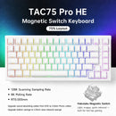 AKKO TAC75 HE Magnetic Switch Keyboard 75% Gaming Keyboards Rapid Trigger 0.005mm 8K RGB Wired Esports Custom Keyboard for Gamer