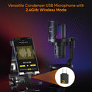 COMICA Uni Pro — Wireless USB Gaming Microphone with RGB and Noise Cancellation