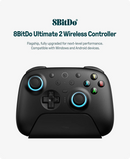8BitDo Ultimate 2 Wireless Gaming Controller – TMR Joysticks, Hall Effect Triggers & 8Speed