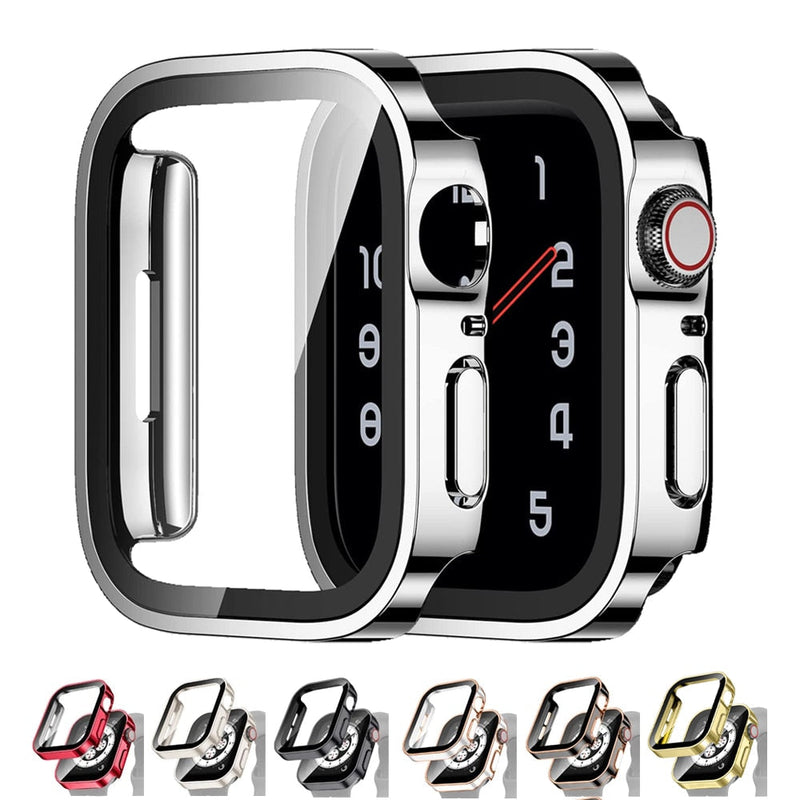 Case Protetora Apple Watch Vidro Temperado 9H Anti Risco