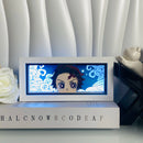 3D Anime LED Light Box — Paper Carving Night Lamp & Bedroom Decor