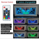 3D Anime LED Light Box — Paper Carving Night Lamp & Bedroom Decor