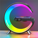 Carregador sem fio com Led RGB - Carregamento Rápido