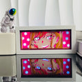 3D Anime LED Light Box — Paper Carving Night Lamp & Bedroom Decor