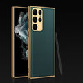 Case Samsung de Couro com Chapeamento de Luxo