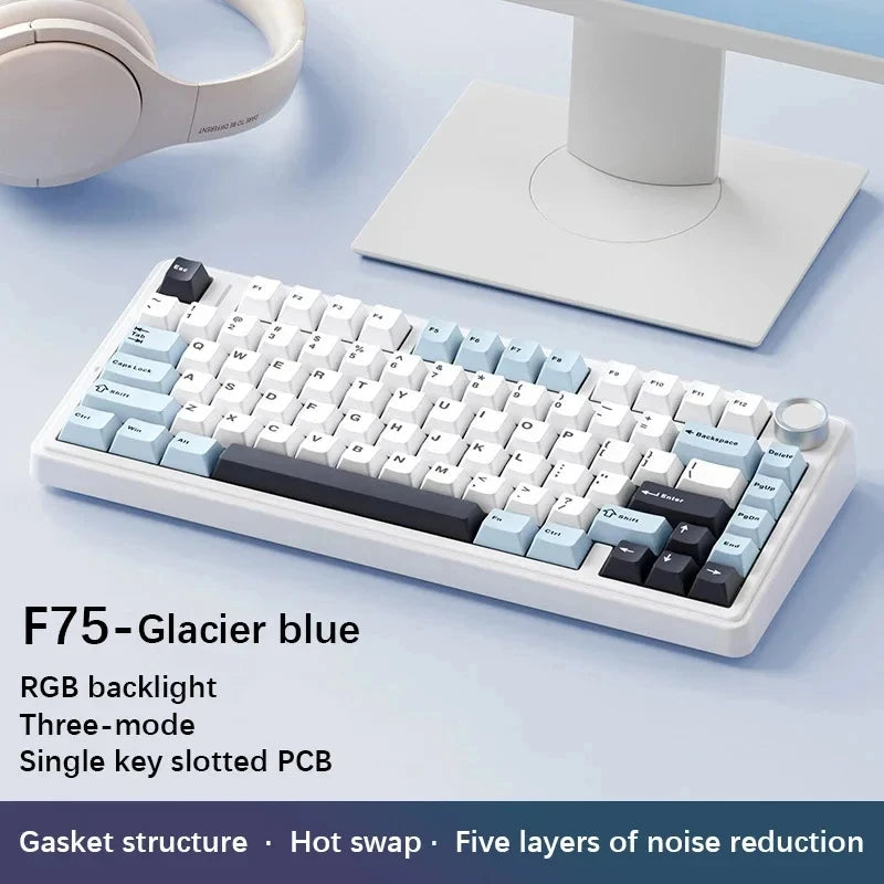AULA F75 – 75% Wireless Gaming Keyboard, Gasket Mount