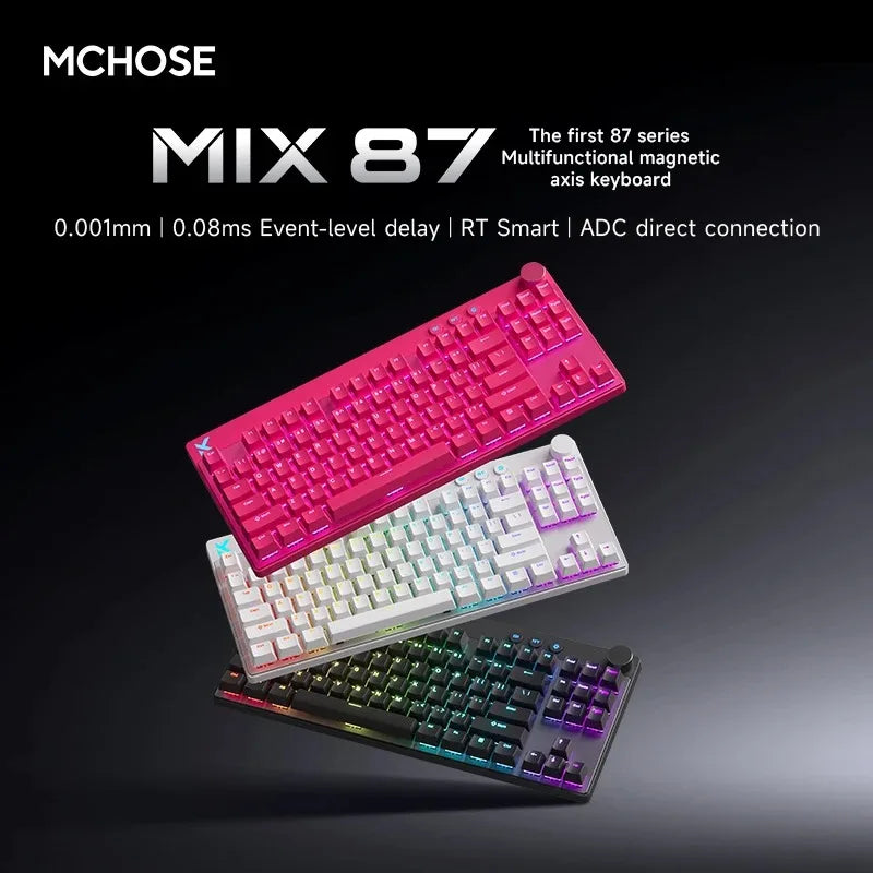 MCHOSE MIX87 Magnetic Gaming Keyboard – 8K Polling, 0.08ms Latency