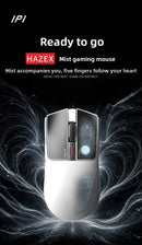 IPI HAZEX — 3-Mode 8K Wireless Gaming Mouse, PAW3395, TMR & Vibration Sensing