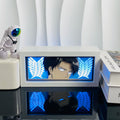 3D Anime LED Light Box — Paper Carving Night Lamp & Bedroom Decor