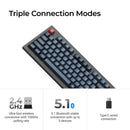 Keychron V5 Max QMK/VIA Wireless Mechanical Keyboard – RGB, Gateron Jupiter