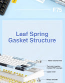 AULA F75 – 75% Wireless Gaming Keyboard, Gasket Mount