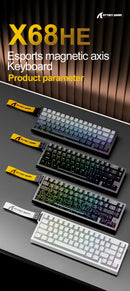 Attack Shark X68HE Magnetic Keyboard – Rapid Trigger 8000Hz