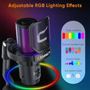 COMICA Uni Pro — Wireless USB Gaming Microphone with RGB and Noise Cancellation