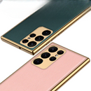 Case Samsung de Couro com Chapeamento de Luxo