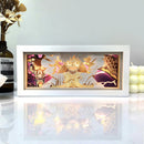 3D Anime LED Light Box — Paper Carving Night Lamp & Bedroom Decor